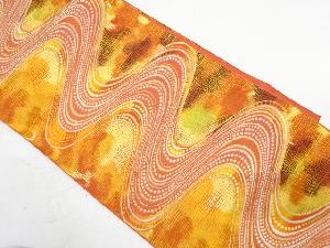 流水模様織り出し名古屋帯